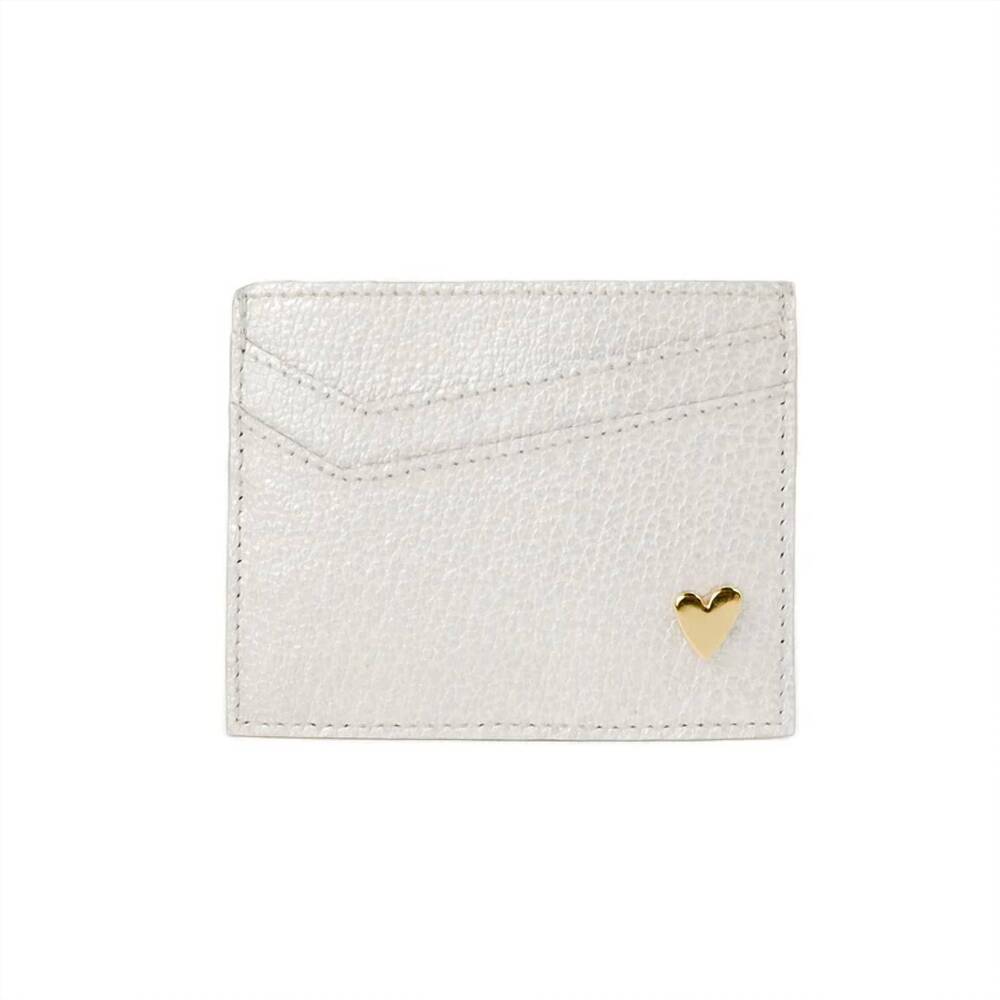 NEW BY NATALY MENDEZ women's card holder in silver